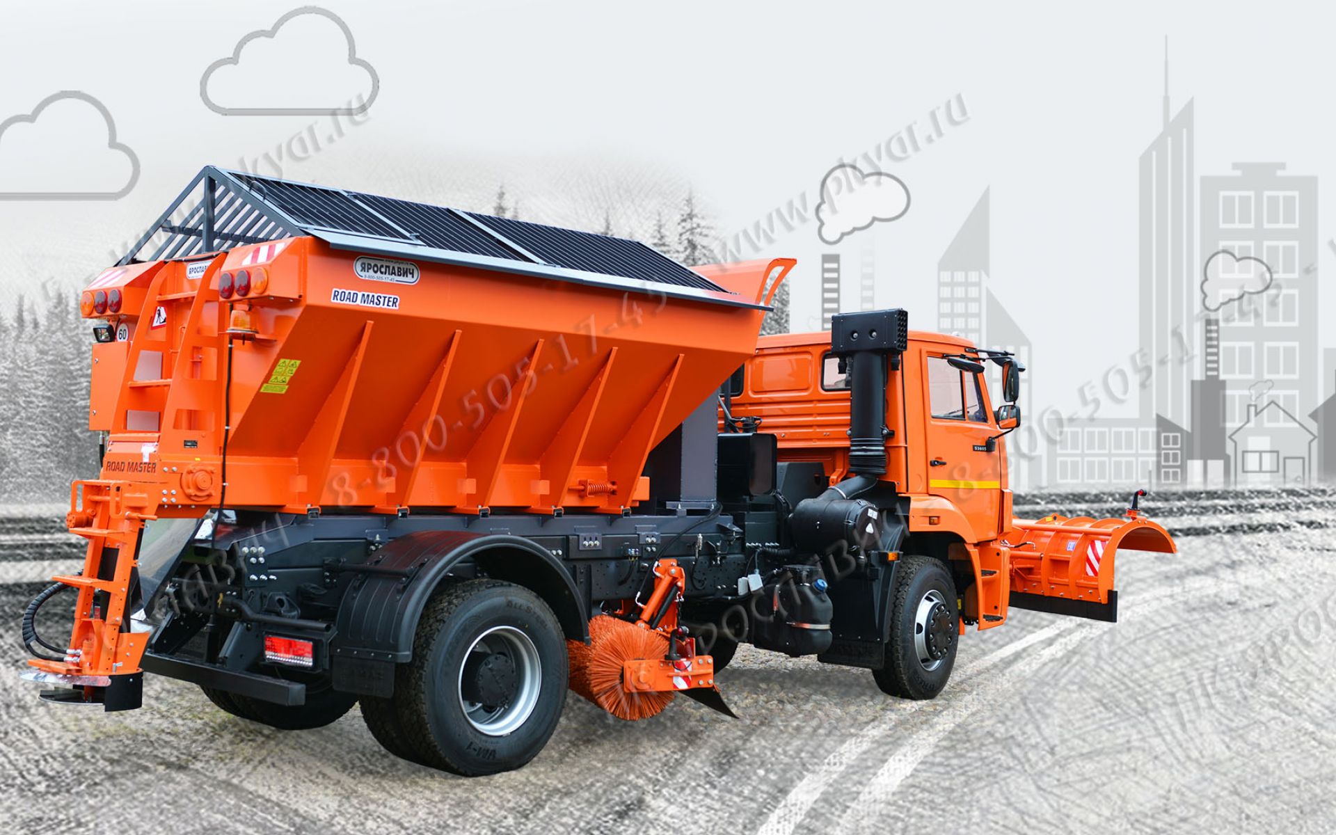 Комбинированная дорожная машина КАМАЗ 7610ш