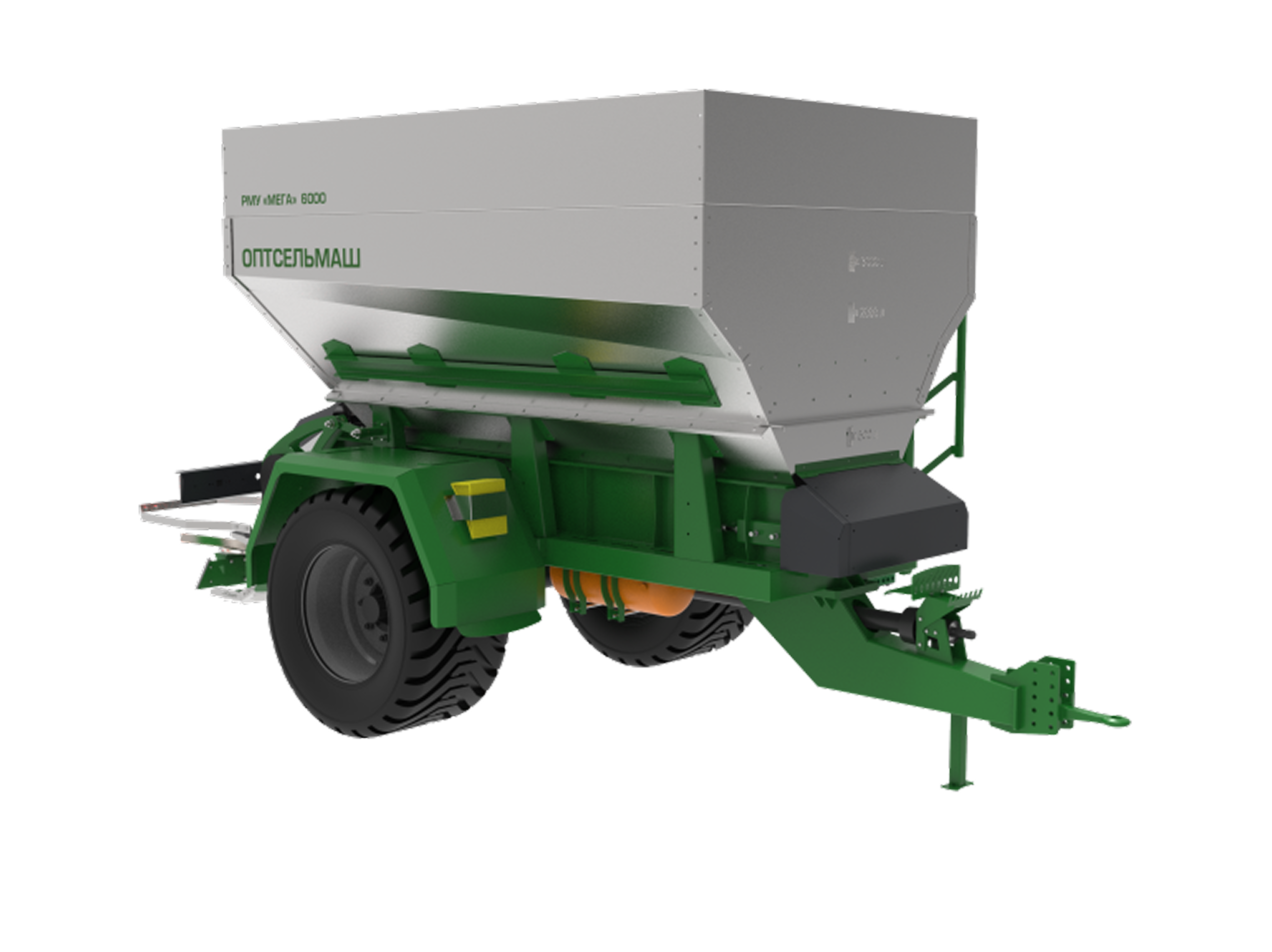 Разбрасыватель минеральных удобрений "МЕГА" 4000 л