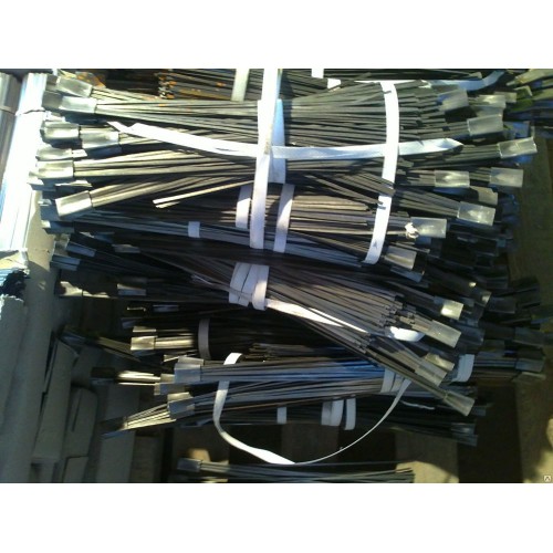 Тупса (ворс) металлическая с пластиковым оголовком  L=350 мм